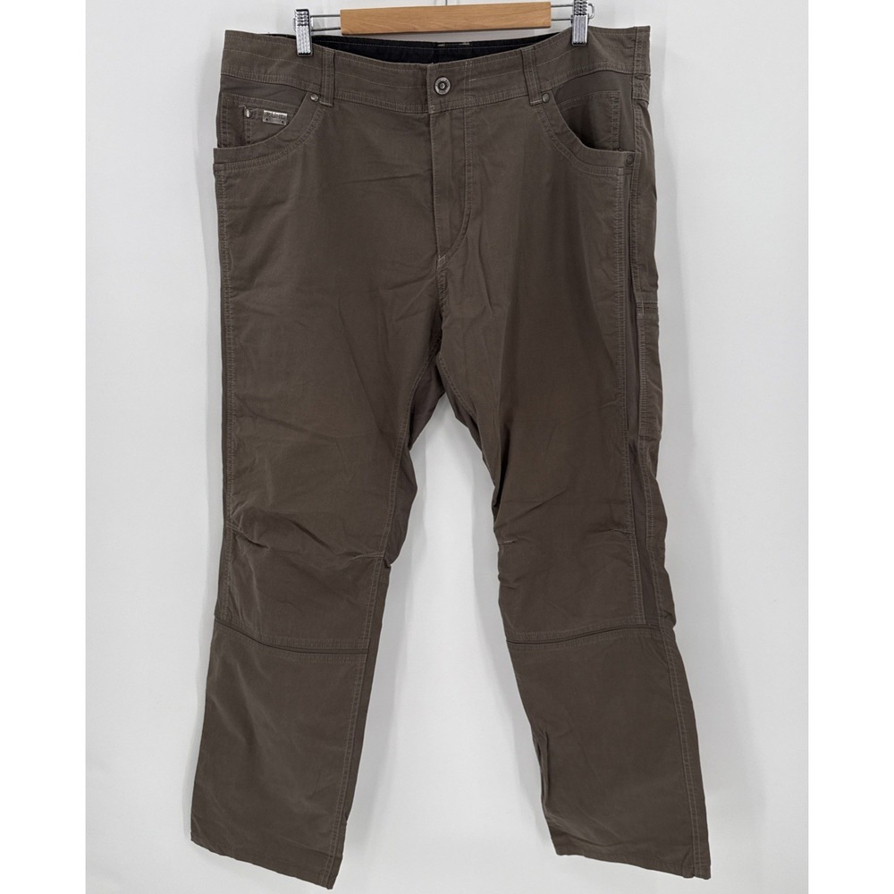 Kuhl Mens Radikl Brown Stretch Workwear Pants Size 40x32 Hiking Outdoors